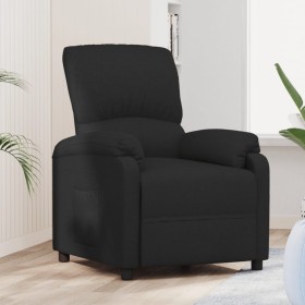 Sillón reclinable de tela negro de vidaXL, Sillones - Ref: Foro24-324071, Precio: 171,99 €, Descuento: %