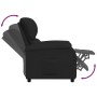 Sillón reclinable de tela negro de vidaXL, Sillones - Ref: Foro24-324071, Precio: 171,46 €, Descuento: %