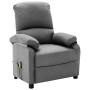 Light gray fabric massage chair