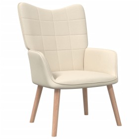 Cream fabric relaxation armchair by vidaXL, Armchairs - Ref: Foro24-327921, Price: 102,99 €, Discount: %