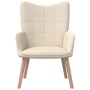 Cream fabric relaxation armchair by vidaXL, Armchairs - Ref: Foro24-327921, Price: 103,36 €, Discount: %