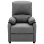 Light gray fabric massage chair
