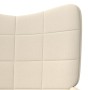 Sillón de relax con reposapiés de tela color crema de vidaXL, Sillones - Ref: Foro24-327932, Precio: 128,08 €, Descuento: %