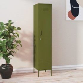 Olive green steel locker cabinet 35x46x180 cm by vidaXL, Lockers and storage cabinets - Ref: Foro24-336252, Price: 189,21 €, ...