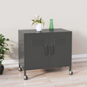 Anthracite gray steel storage cabinet 60x35x56 cm by vidaXL, Lockers and storage cabinets - Ref: Foro24-336267, Price: 148,42...