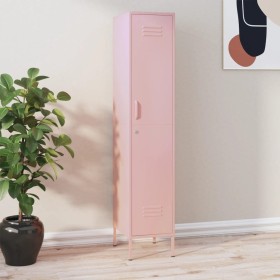 Pink steel locker cabinet 35x46x180 cm by vidaXL, Lockers and storage cabinets - Ref: Foro24-336256, Price: 213,67 €, Discoun...