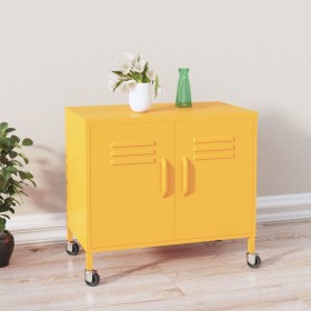 Mustard yellow steel storage cabinet 60x35x56 cm by vidaXL, Lockers and storage cabinets - Ref: Foro24-336263, Price: 137,99 ...