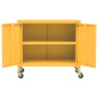 Mustard yellow steel storage cabinet 60x35x56 cm by vidaXL, Lockers and storage cabinets - Ref: Foro24-336263, Price: 122,25 ...