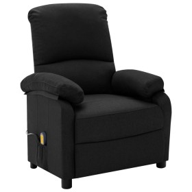 Sillón de masaje de tela negro de vidaXL, Sillones de masaje eléctricos - Ref: Foro24-324081, Precio: 181,99 €, Descuento: %