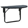 Mesa de balcón de ratán sintético negro 60x60x32 cm de vidaXL, Mesas de jardín - Ref: Foro24-41789, Precio: 41,02 €, Descuent...