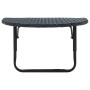 Black synthetic rattan balcony table 60x60x32 cm by vidaXL, Garden tables - Ref: Foro24-41789, Price: 41,02 €, Discount: %