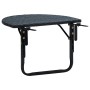 Black synthetic rattan balcony table 60x60x32 cm by vidaXL, Garden tables - Ref: Foro24-41789, Price: 41,02 €, Discount: %