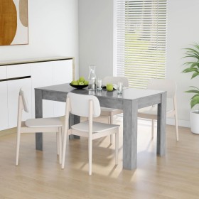 Concrete gray plywood dining table 140x74.5x76 cm by vidaXL, Kitchen and dining tables - Ref: Foro24-804206, Price: 90,13 €, ...