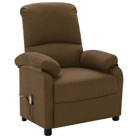 Brown fabric electric massage chair by vidaXL, Electric massage chairs - Ref: Foro24-324083, Price: 178,58 €, Discount: %