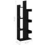 Black plywood book cabinet 48x25.5x140 cm by vidaXL, Bookcases and shelves - Ref: Foro24-808910, Price: 51,44 €, Discount: %