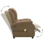 Liegender Massagesessel aus taupegrauem Stoff von vidaXL, Elektrische Massagesessel - Ref: Foro24-324087, Preis: 211,99 €, Ra...