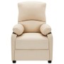 Cream-colored fabric massage chair by vidaXL, Electric massage chairs - Ref: Foro24-324088, Price: 242,99 €, Discount: %