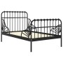 Estructura de cama extensible metal negra 80x130/200 cm de vidaXL, Camas y somieres - Ref: Foro24-324740, Precio: 169,05 €, D...