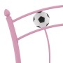 Bed frame with pink metal football design 90x200 cm by vidaXL, Beds and slatted bases - Ref: Foro24-324747, Price: 80,50 €, D...