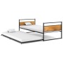 Estructura de cama extraíble metal negro 90x200 cm de vidaXL, Camas y somieres - Ref: Foro24-324748, Precio: 174,99 €, Descue...