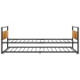 Estructura de cama extraíble metal negro 90x200 cm de vidaXL, Camas y somieres - Ref: Foro24-324748, Precio: 174,99 €, Descue...