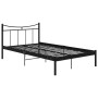 Schwarzer Metallbettrahmen 120x200 cm von vidaXL, Betten und Lattenroste - Ref: Foro24-324798, Preis: 178,20 €, Rabatt: %