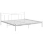 White metal bed frame 200x200 cm by vidaXL, Beds and slatted bases - Ref: Foro24-324811, Price: 150,99 €, Discount: %