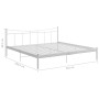 Bettgestell aus weißem Metall, 200 x 200 cm von vidaXL, Betten und Lattenroste - Ref: Foro24-324811, Preis: 150,99 €, Rabatt: %