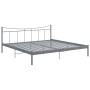 Gray metal bed frame 200x200 cm by vidaXL, Beds and slatted bases - Ref: Foro24-324812, Price: 138,18 €, Discount: %