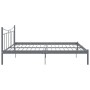 Gray metal bed frame 200x200 cm by vidaXL, Beds and slatted bases - Ref: Foro24-324812, Price: 138,18 €, Discount: %