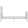 Estructura de cama de metal blanco 90x200 cm de vidaXL, Camas y somieres - Ref: Foro24-324842, Precio: 131,78 €, Descuento: %