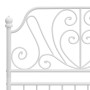 Estructura de cama de metal blanco 90x200 cm de vidaXL, Camas y somieres - Ref: Foro24-324842, Precio: 131,78 €, Descuento: %