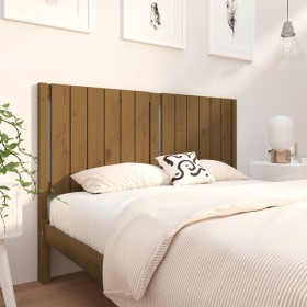 Solid pine wood bed headboard honey brown 140.5x4x100 cm by vidaXL, Headboards and footboards - Ref: Foro24-818868, Price: 61...