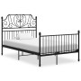 Black metal bed frame 120x200 cm by vidaXL, Beds and slatted bases - Ref: Foro24-324847, Price: 178,80 €, Discount: %