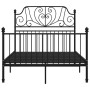 Black metal bed frame 120x200 cm by vidaXL, Beds and slatted bases - Ref: Foro24-324847, Price: 178,80 €, Discount: %