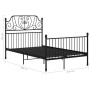 Black metal bed frame 120x200 cm by vidaXL, Beds and slatted bases - Ref: Foro24-324847, Price: 178,80 €, Discount: %