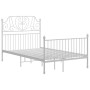 White metal bed frame 120x200 cm by vidaXL, Beds and slatted bases - Ref: Foro24-324848, Price: 134,33 €, Discount: %