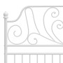 White metal bed frame 120x200 cm by vidaXL, Beds and slatted bases - Ref: Foro24-324848, Price: 134,33 €, Discount: %