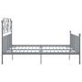 Gray metal bed frame 180x200 cm