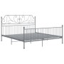 Estructura de cama de metal gris 200x200 cm de vidaXL, Camas y somieres - Ref: Foro24-324861, Precio: 195,99 €, Descuento: %