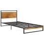 Metal bed frame 100x200 cm by vidaXL, Beds and slatted bases - Ref: Foro24-324863, Price: 123,99 €, Discount: %