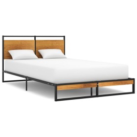 Estructura de cama de metal 120x200 cm de vidaXL, Camas y somieres - Ref: Foro24-324864, Precio: 156,05 €, Descuento: %