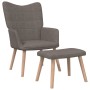 Relaxsessel mit Fußstütze aus taupegrauem Stoff von vidaXL, Sessel - Ref: Foro24-327939, Preis: 133,28 €, Rabatt: %