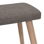 Relax armchair with taupe gray fabric footrest by vidaXL, Armchairs - Ref: Foro24-327939, Price: 131,95 €, Discount: %