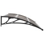 Black PC door canopy 150x100 cm by vidaXL, Awnings - Ref: Foro24-45634, Price: 147,16 €, Discount: %