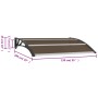 Black PC door canopy 150x100 cm by vidaXL, Awnings - Ref: Foro24-45634, Price: 147,16 €, Discount: %