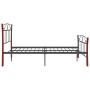 Schwarzer Metallbettrahmen 120x200 cm von vidaXL, Betten und Lattenroste - Ref: Foro24-324878, Preis: 134,65 €, Rabatt: %