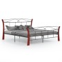 Black metal bed frame 140x200 cm by vidaXL, Beds and slatted bases - Ref: Foro24-324879, Price: 163,97 €, Discount: %