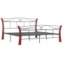 Black metal bed frame 140x200 cm by vidaXL, Beds and slatted bases - Ref: Foro24-324879, Price: 163,97 €, Discount: %