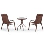 Braunes 3-teiliges Garten-Bistro-Set von vidaXL, Gartensets - Ref: Foro24-318776, Preis: 99,10 €, Rabatt: %